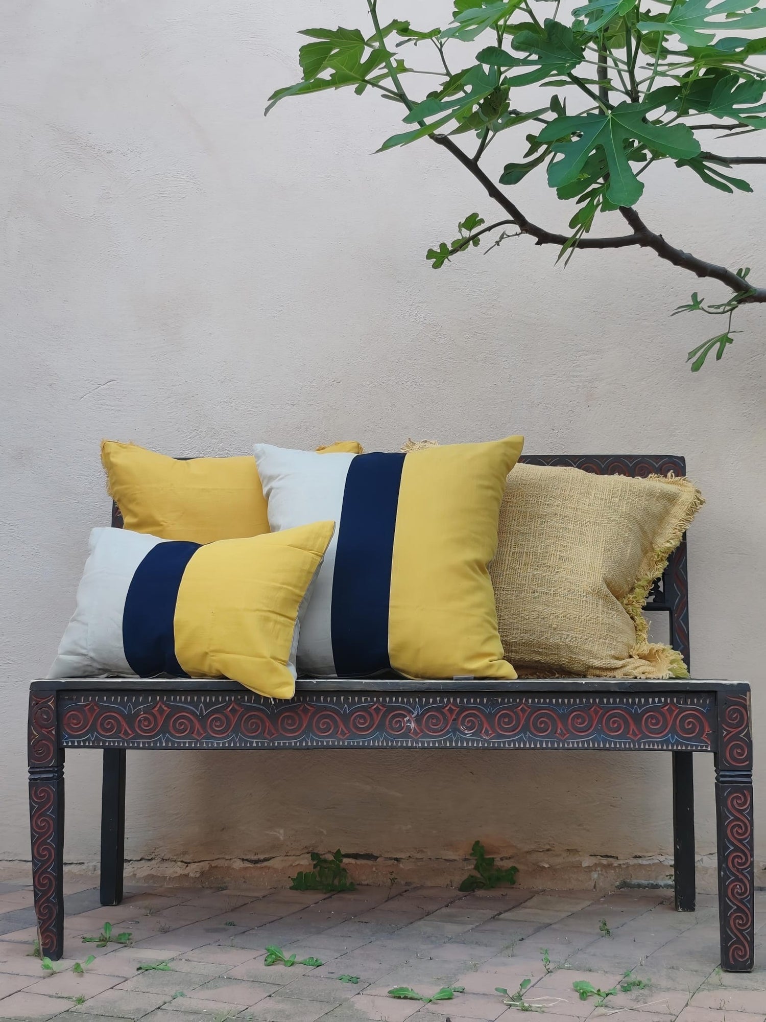 Collection Coussins Jaune & Bleu