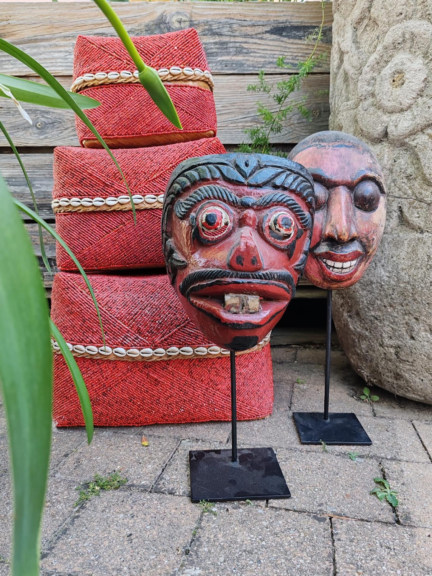 Masques de Java & Boîtes à offrandes de Bali (Indonésie)