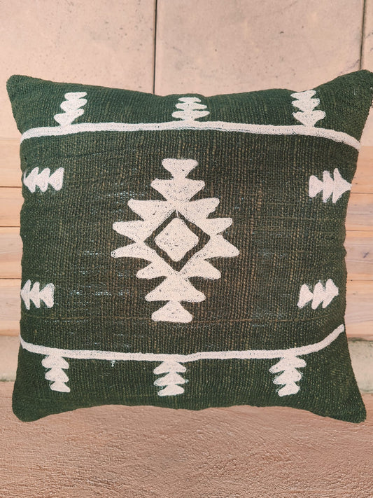 Coussin brode coton
