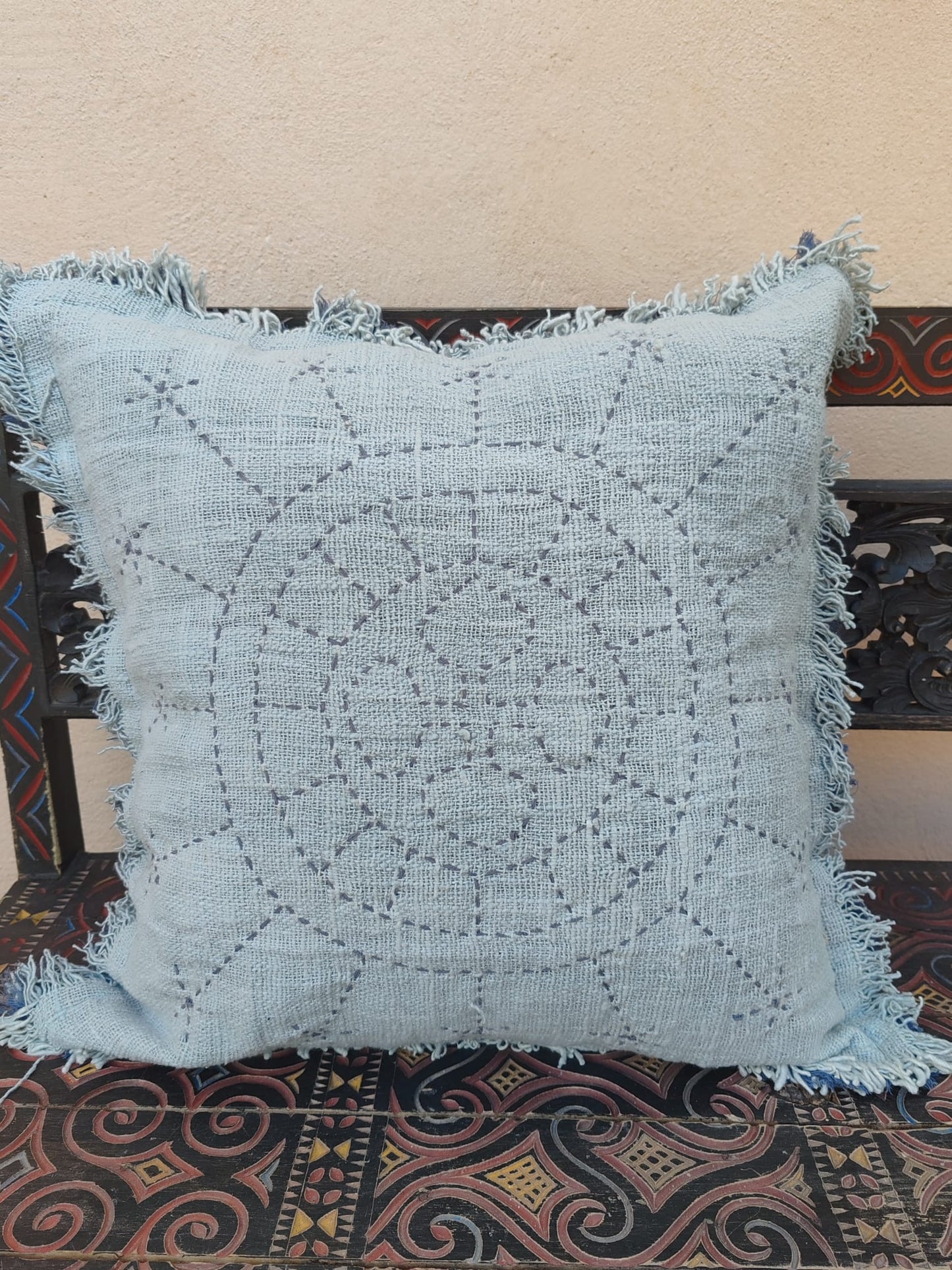 Coussin bleu