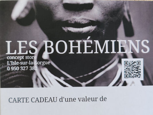 Nos E-Cartes cadeaux Les bohémiens